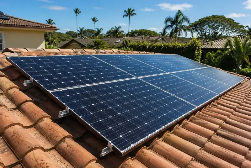 Installation de panneaux solaires à Bouée